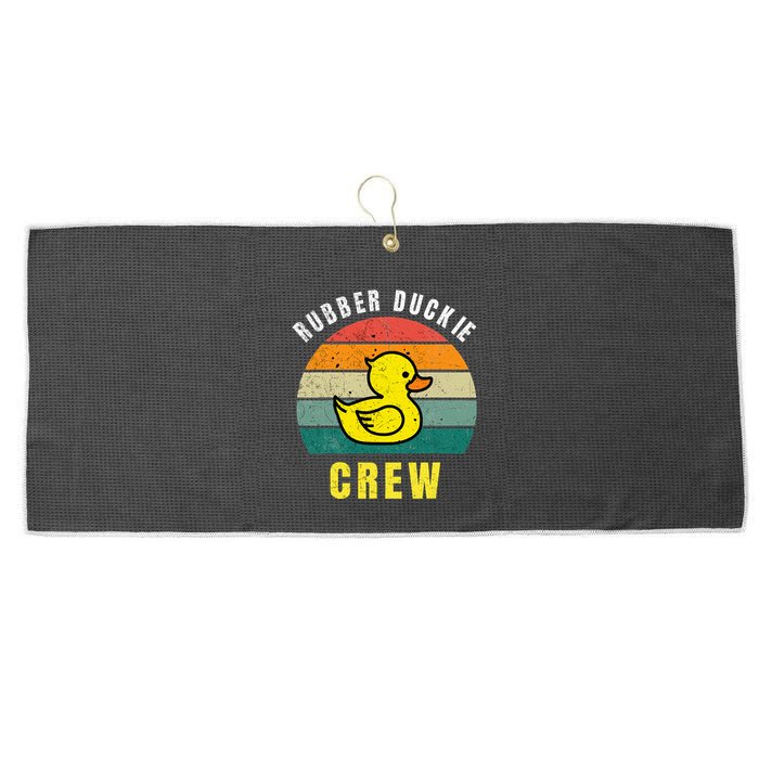 Rubber Duckie Crew Funny Rubber Duck Large Microfiber Waffle Golf Towel