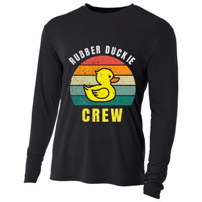 Rubber Duckie Crew Funny Rubber Duck Cooling Performance Long Sleeve Crew