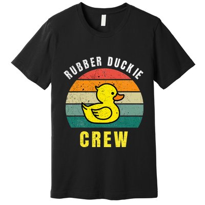 Rubber Duckie Crew Funny Rubber Duck Premium T-Shirt