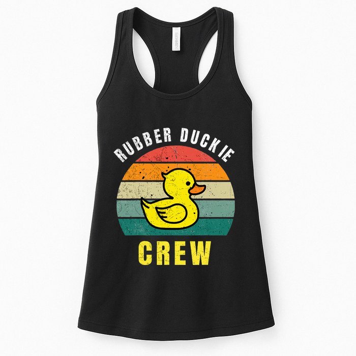 Rubber Duckie Crew Funny Rubber Duck Womens Tank Top