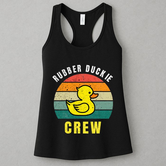 Rubber Duckie Crew Funny Rubber Duck Womens Tank Top