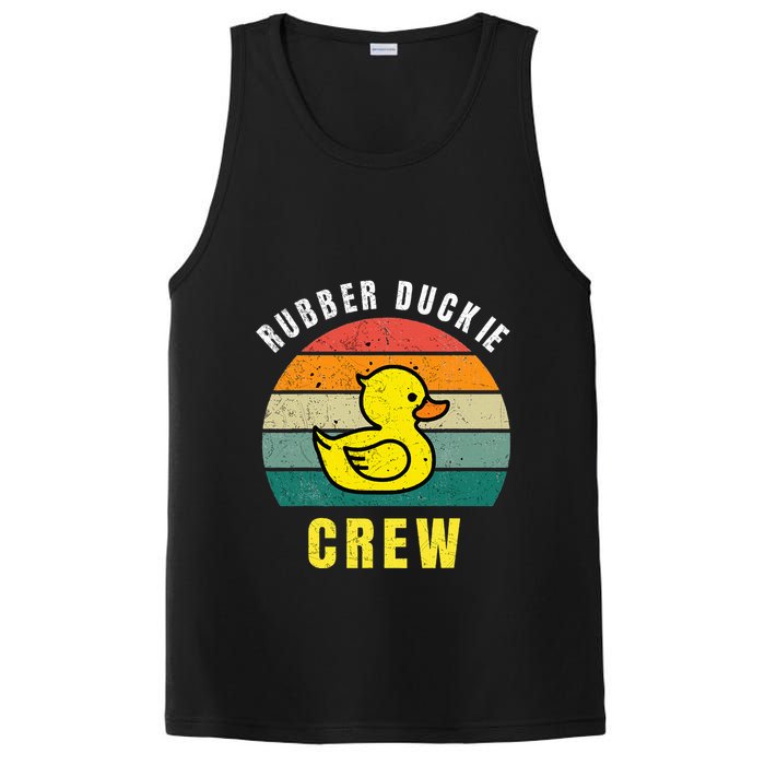 Rubber Duckie Crew Funny Rubber Duck PosiCharge Competitor Tank