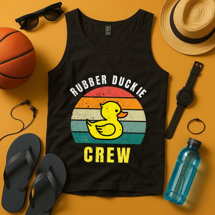 Rubber Duckie Crew Funny Rubber Duck Tank Top