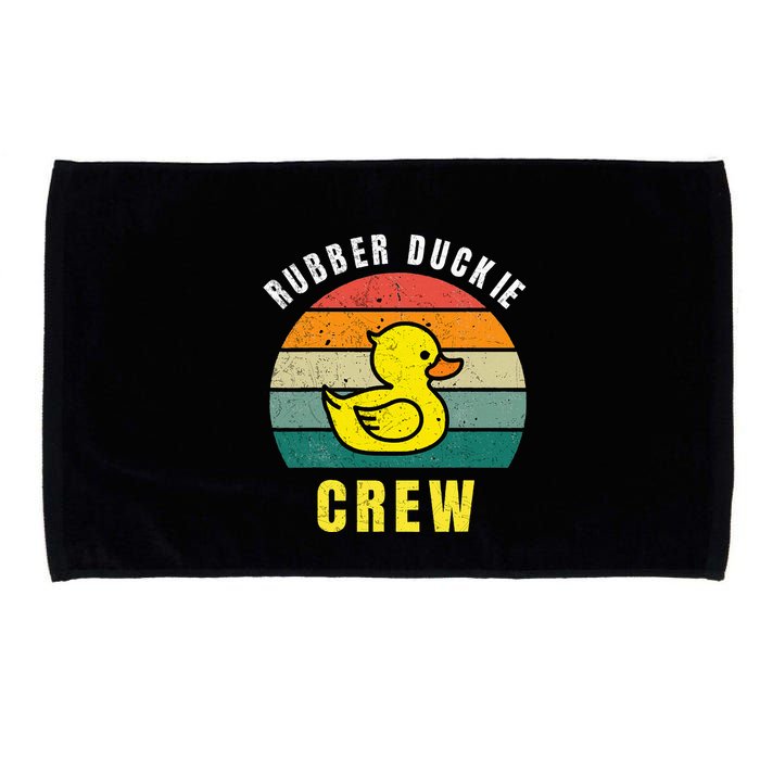 Rubber Duckie Crew Funny Rubber Duck Microfiber Hand Towel