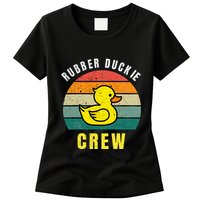 Rubber Duckie Crew Funny Rubber Duck Womens T-Shirt