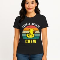 Rubber Duckie Crew Funny Rubber Duck Womens T-Shirt
