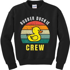 Rubber Duckie Crew Funny Rubber Duck Kids Sweatshirt