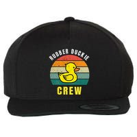 Rubber Duckie Crew Funny Rubber Duck Wool Snapback Cap