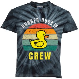 Rubber Duckie Crew Funny Rubber Duck Kids Tie-Dye T-Shirt