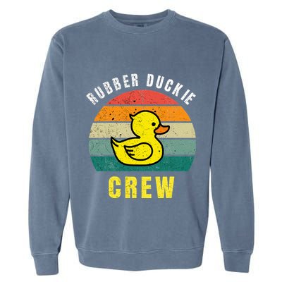 Rubber Duckie Crew Funny Rubber Duck Garment-Dyed Sweatshirt