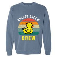 Rubber Duckie Crew Funny Rubber Duck Garment-Dyed Sweatshirt