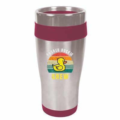 Rubber Duckie Crew Funny Rubber Duck 16oz Travel Tumbler