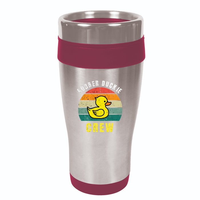 Rubber Duckie Crew Funny Rubber Duck 16oz Travel Tumbler