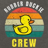 Rubber Duckie Crew Funny Rubber Duck Cotton Canvas Backpack
