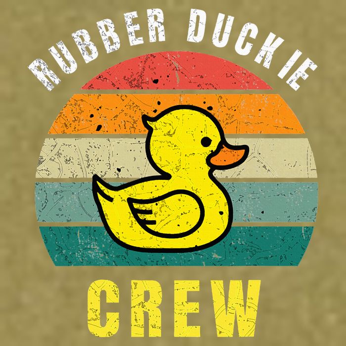 Rubber Duckie Crew Funny Rubber Duck Garment-Dyed Women's Muscle Tee