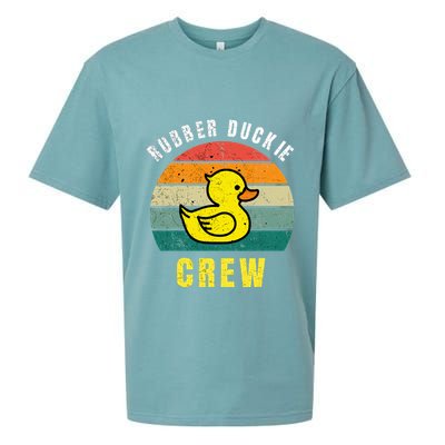 Rubber Duckie Crew Funny Rubber Duck Sueded Cloud Jersey T-Shirt