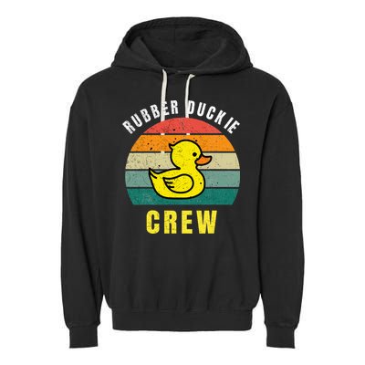 Rubber Duckie Crew Funny Rubber Duck Garment-Dyed Fleece Hoodie