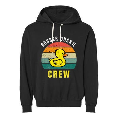 Rubber Duckie Crew Funny Rubber Duck Garment-Dyed Fleece Hoodie