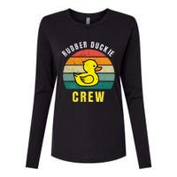 Rubber Duckie Crew Funny Rubber Duck Womens Cotton Relaxed Long Sleeve T-Shirt