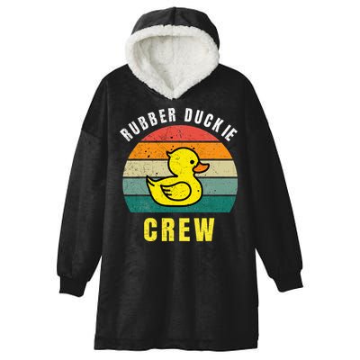 Rubber Duckie Crew Funny Rubber Duck Hooded Wearable Blanket