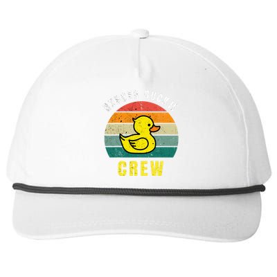 Rubber Duckie Crew Funny Rubber Duck Snapback Five-Panel Rope Hat