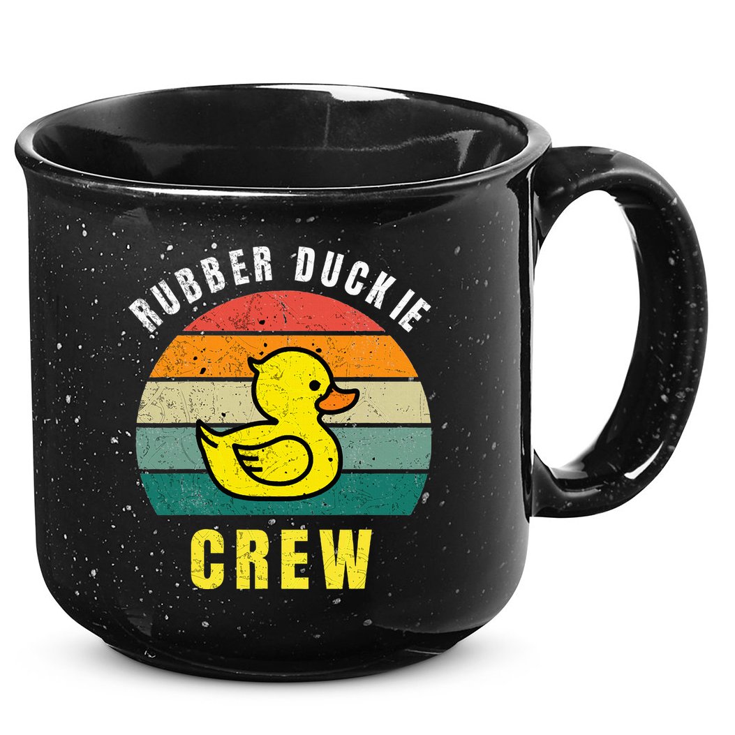 Rubber Duckie Crew Funny Rubber Duck 15oz Campfire Ceramic Mug
