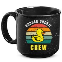 Rubber Duckie Crew Funny Rubber Duck 15oz Campfire Ceramic Mug