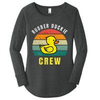 Rubber Duckie Crew Funny Rubber Duck Women's Perfect Tri Tunic Long Sleeve Shirt