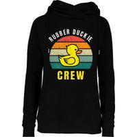 Rubber Duckie Crew Funny Rubber Duck Womens Funnel Neck Pullover Hood