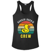 Rubber Duckie Crew Funny Rubber Duck Ladies PosiCharge Competitor Racerback Tank