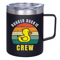Rubber Duckie Crew Funny Rubber Duck 12oz Stainless Steel Coffee Mug