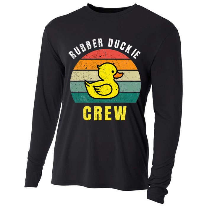 Rubber Duckie Crew Funny Rubber Duck Cooling Performance Long Sleeve Crew