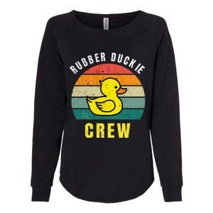 Rubber Duckie Crew Funny Rubber Duck Womens California Wash Sweatshirt