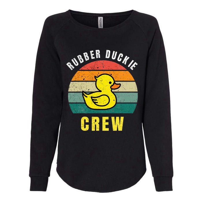 Rubber Duckie Crew Funny Rubber Duck Womens California Wash Sweatshirt