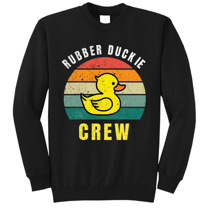 Rubber Duckie Crew Funny Rubber Duck Tall Sweatshirt