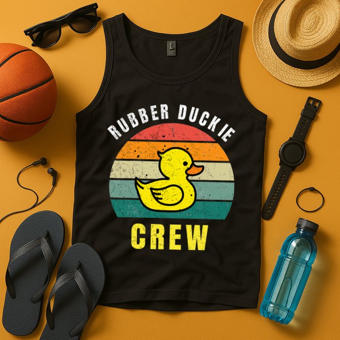 Rubber Duckie Crew Funny Rubber Duck Tank Top