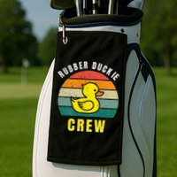 Rubber Duckie Crew Funny Rubber Duck Golf Towel