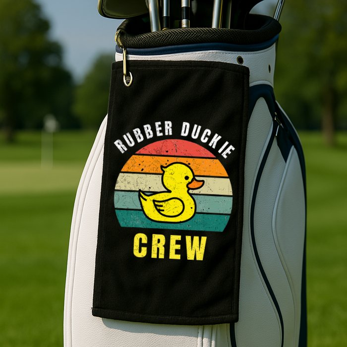 Rubber Duckie Crew Funny Rubber Duck Golf Towel