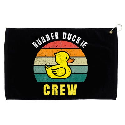 Rubber Duckie Crew Funny Rubber Duck Grommeted Golf Towel