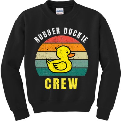 Rubber Duckie Crew Funny Rubber Duck Kids Sweatshirt