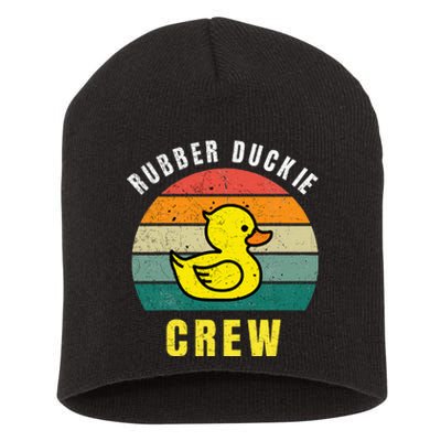 Rubber Duckie Crew Funny Rubber Duck Short Acrylic Beanie