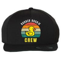 Rubber Duckie Crew Funny Rubber Duck Wool Snapback Cap