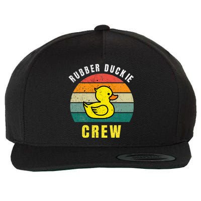 Rubber Duckie Crew Funny Rubber Duck Wool Snapback Cap