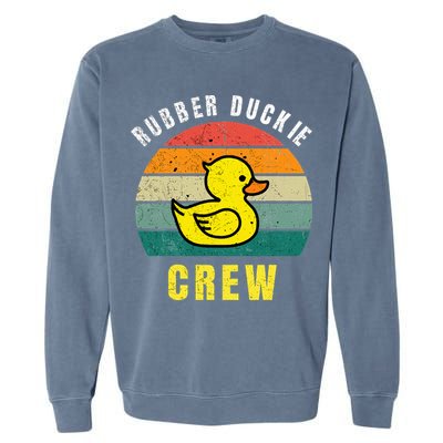 Rubber Duckie Crew Funny Rubber Duck Garment-Dyed Sweatshirt