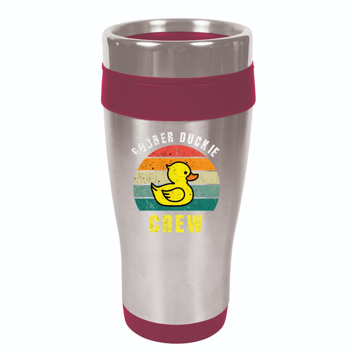Rubber Duckie Crew Funny Rubber Duck 16oz Travel Tumbler