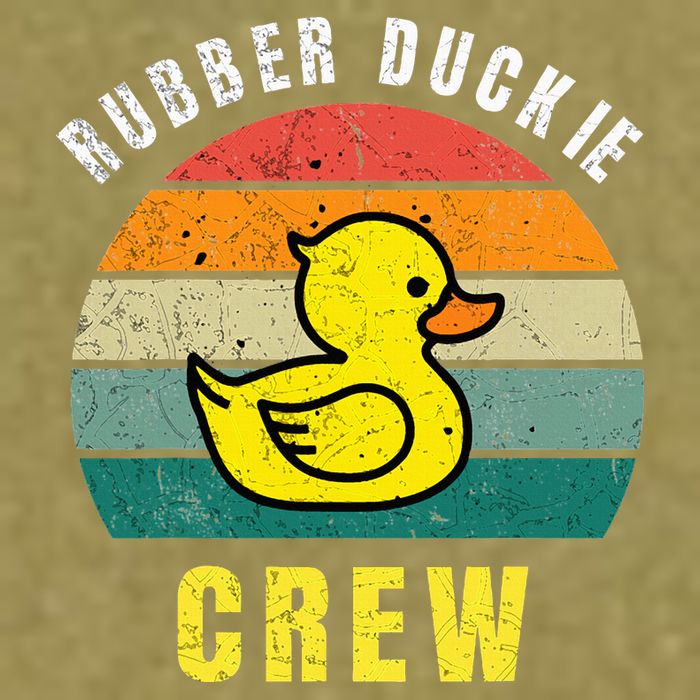 Rubber Duckie Crew Funny Rubber Duck Garment-Dyed Women's Muscle Tee