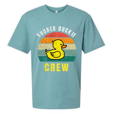 Rubber Duckie Crew Funny Rubber Duck Sueded Cloud Jersey T-Shirt