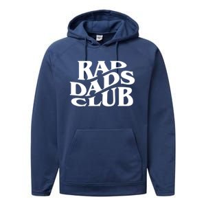 Rad Dads Club (Front+Back) Funny FatherS Day Rad Dad Gift Performance Fleece Hoodie