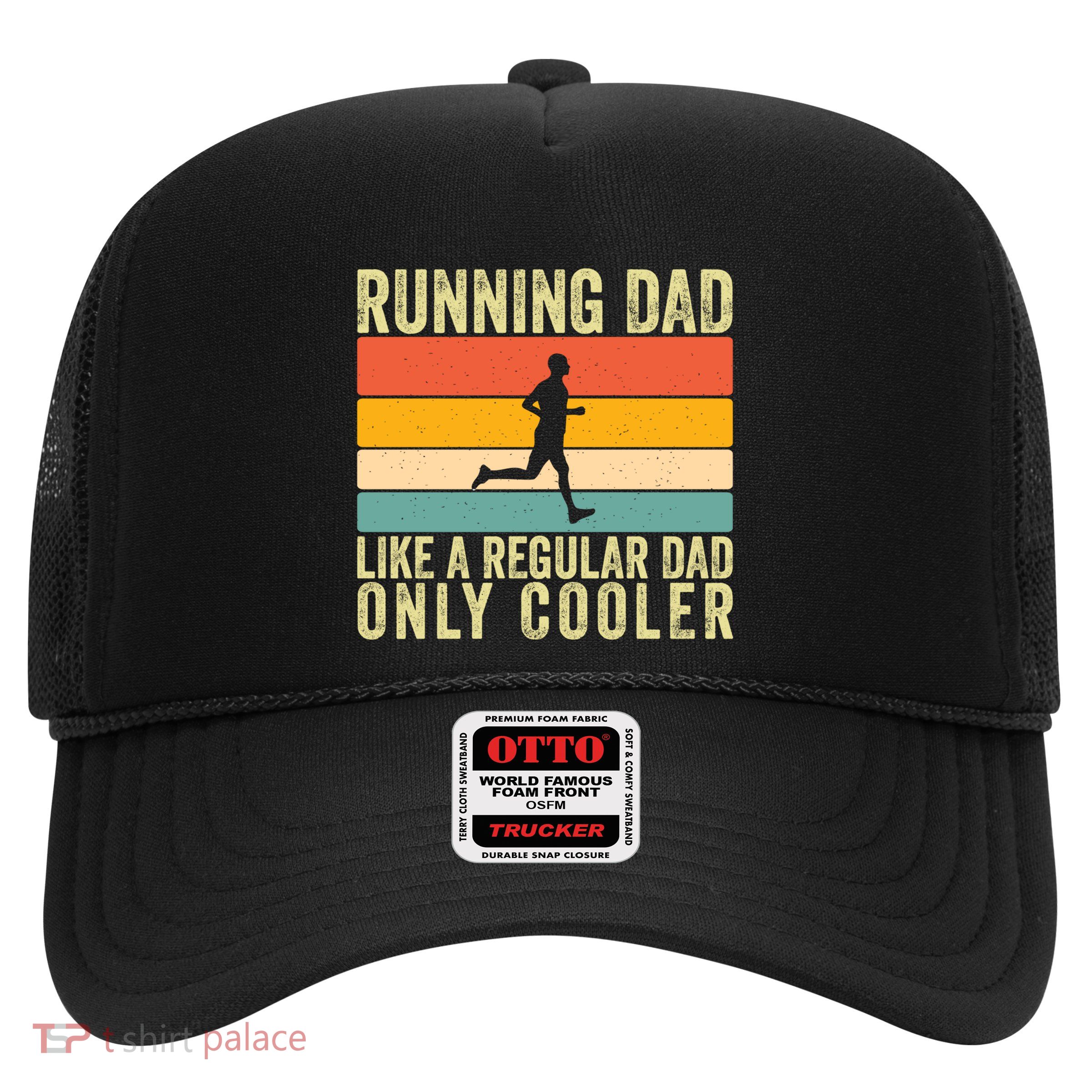 Running Dad Design For Father Day Marathon Runner Gift Trucker Hat
