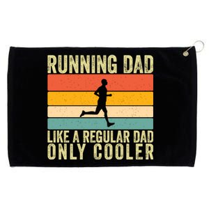 Running Dad Design For Father Day Marathon Runner Gift Grommeted Golf Towel